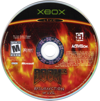 Doom 3 - Resurrection of Evil (USA) Game Disc